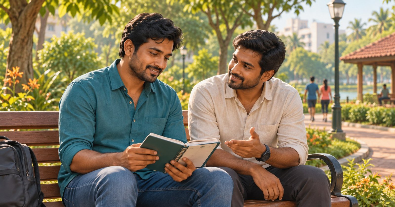 Man discussing his relapse prevention plan with a supportive friend